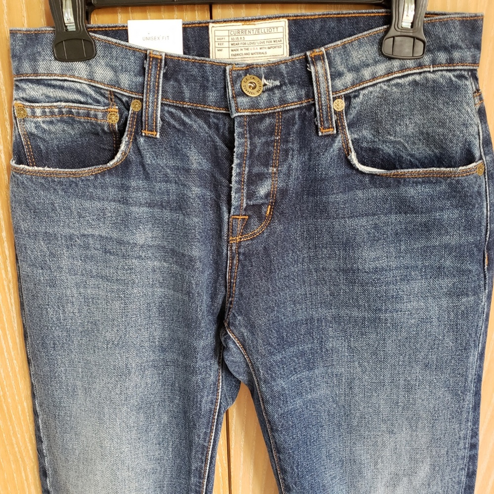 Current/Elliot Unisex Raw Hem Jean *New size 24/27 - Picture 2 of 8